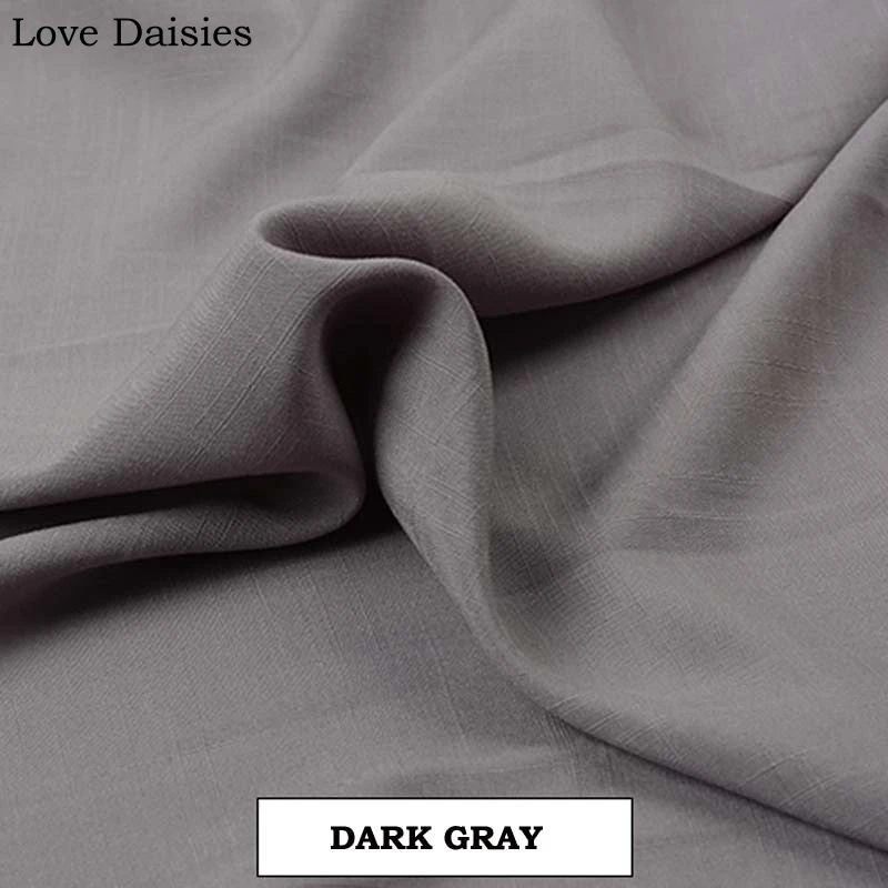 100% Rayon Slub Solid Color WHITE PINK GRAY NAVY KHAKI BROWN Soft Drape fabrics for Summer Apparel Dress Shirt Nightdress | Дом и сад