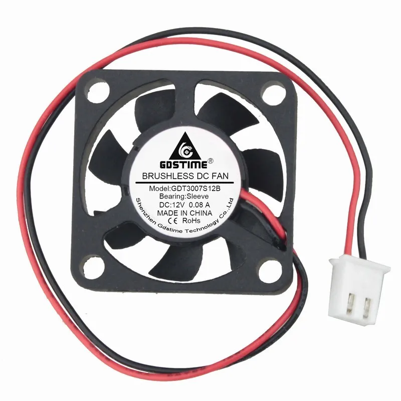 

5pcs Gdstime 30m*30mm*7mm 3cm 30MM 3007 DC 12v 2Pin 3D Printer Cooling Fan Cooler Radiator Motor Fan