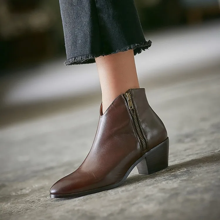 Tanariya/Новое поступление обуви женские ботинки зимние 2020 Cowhid|Женские полусапожки| |