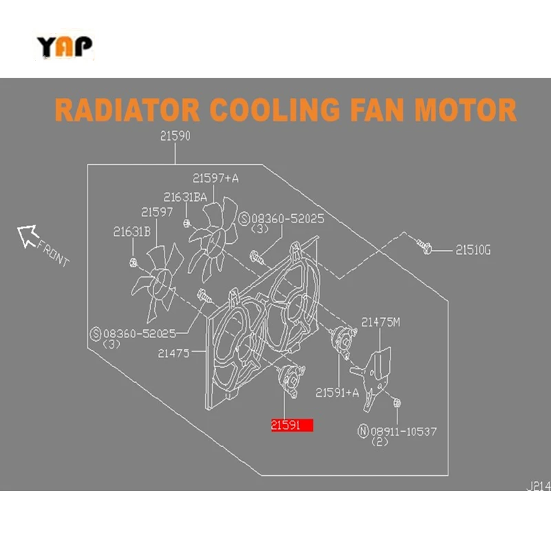 NEW RADIATOR COOLING FAN MOTOR FOR FITNISSAN TIIDA SYLPHY LIVINA NV200 EVALIA cube MURANO C12Z G11Z J32Z L11Z L33 M20M Z12 Z51Z |