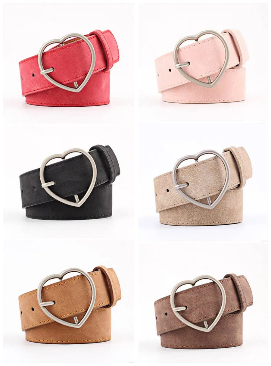 Ремень из искусственной кожи с пряжкой в форме сердца|Мужские ремни| |