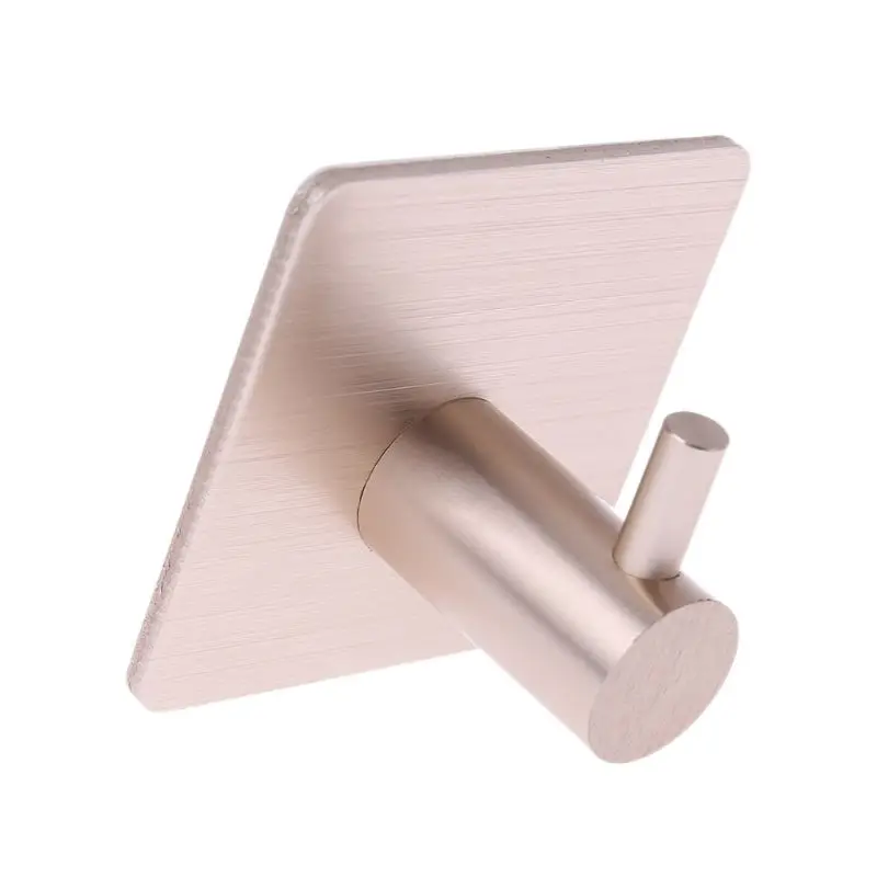 

Durable Aluminum Door Hook Self Adhesive Home Wall Door Hook Clothes Hange Bags Key Rack Kitchen Towel Hanger