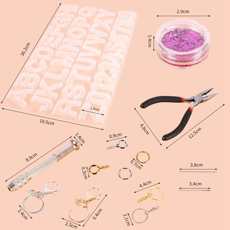 

117Pcs/Set Uppercase Letter Silicone Mold Capital Letter Soft Mold for UV Resin Alphabet A To Z Mold Art Supplies Resin Mold