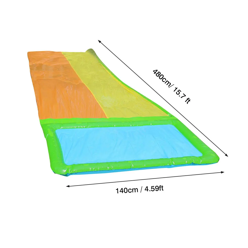 

Inflatable Water Slide Pools Outdoor Spray Water Slide Board Toys Garden Splash Water Slide Spray Sprinkle Pool Summer Water Toy