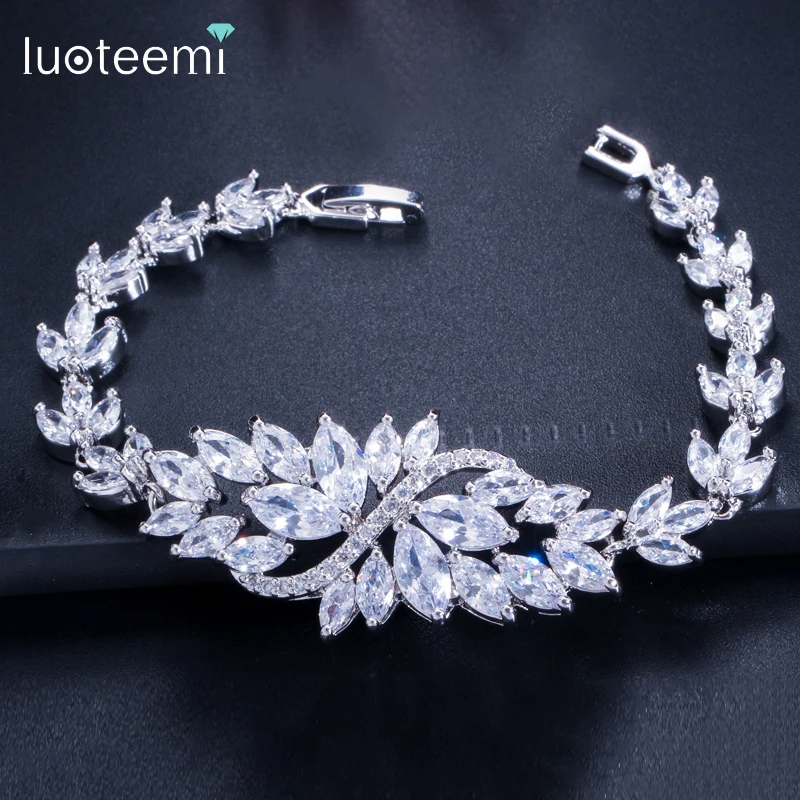 LOTEEMI роскошные женские ювелирные изделия подарок большой белый цветок