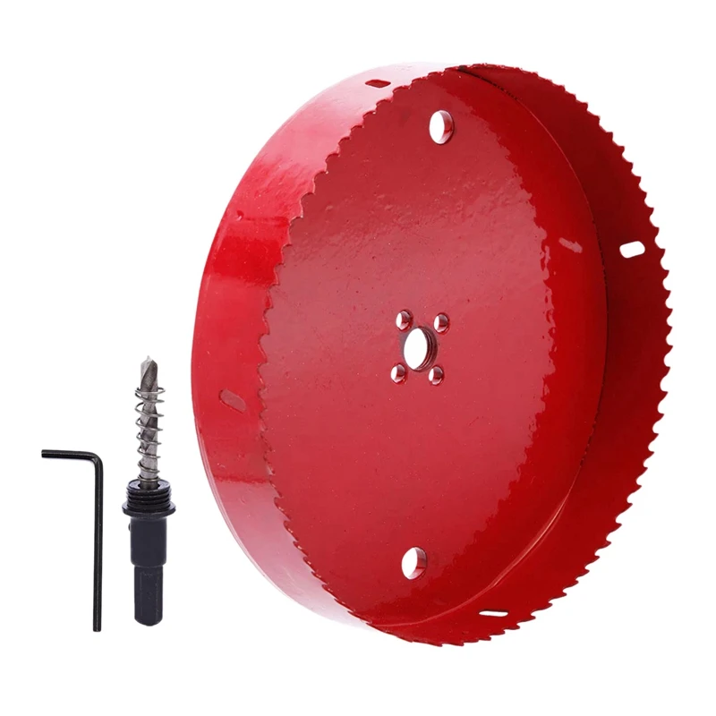 

M42 Hole Saw Bi-Metal Drill Bit Chuck Drill Bit Wood Metal Cast Iron (200 mm)