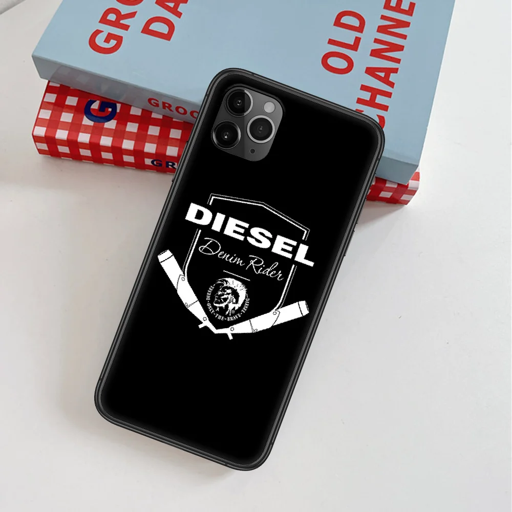 

Diesel Fashion Trend Brand Phone Case For IPhone 4 4s 5 5S SE 5C 6 6S 7 8 Plus X XS XR 11 12 Mini Pro Max 2020 black Prime