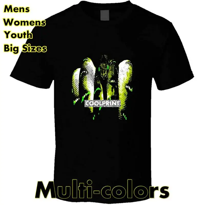 

Спиральная многоцветная Футболка со змеиным принтом, футболки большого размера, мужские Модные Оригинальные футболки с графическим принто...