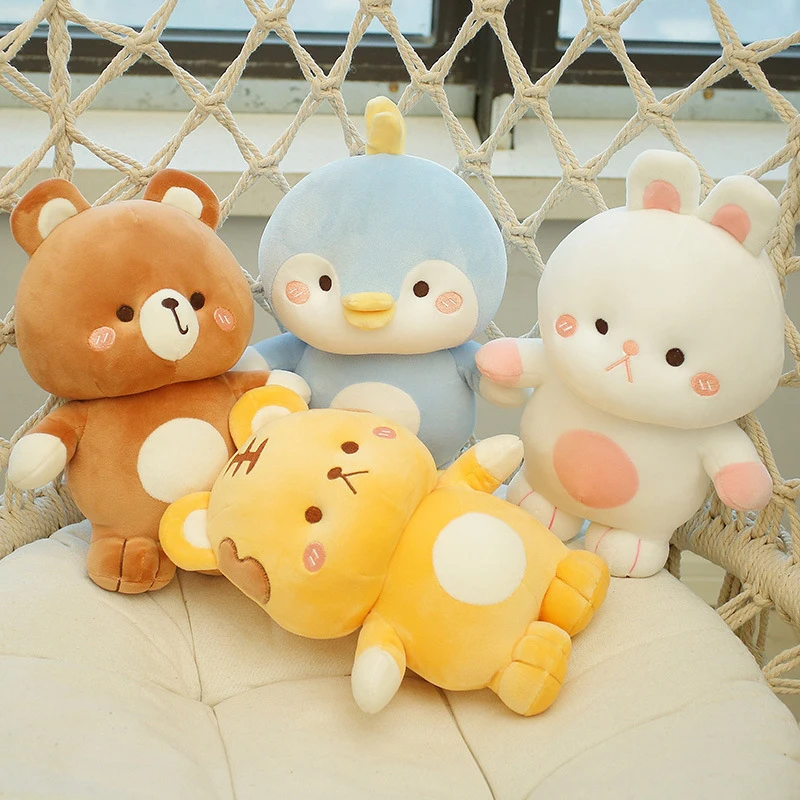 

Kawaii Brown Bear Plush Dolls Child Simulation Cartoon Animal Soft Stuffed Toys Baby Bunny Pillows Home Decoration Gift For Kids