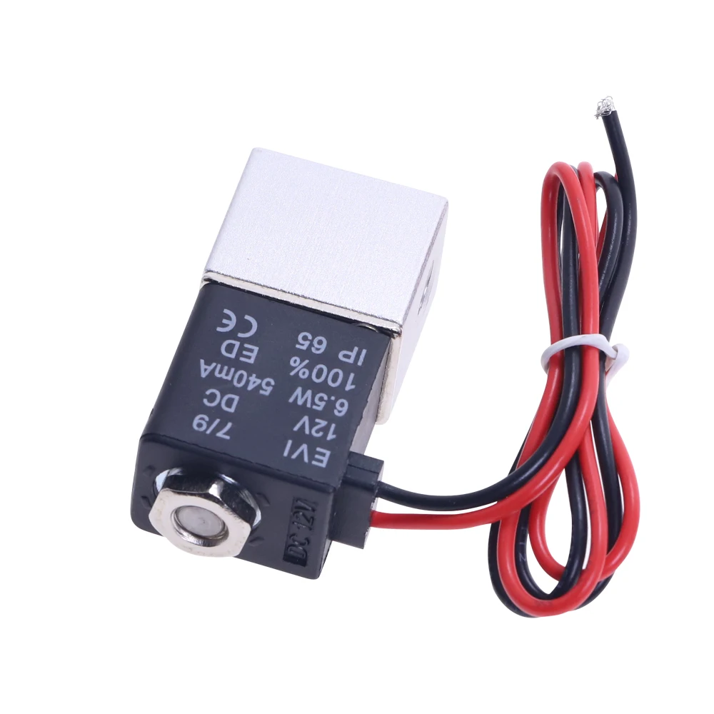 1 шт. нормально закрытый Пневматический электромагнитный клапан 12 В постоянного