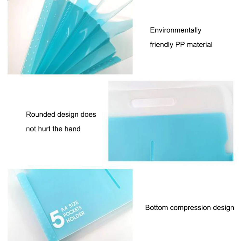 5 карманов бумажный пакет вертикальный дизайн расширяющийся файл папки A4