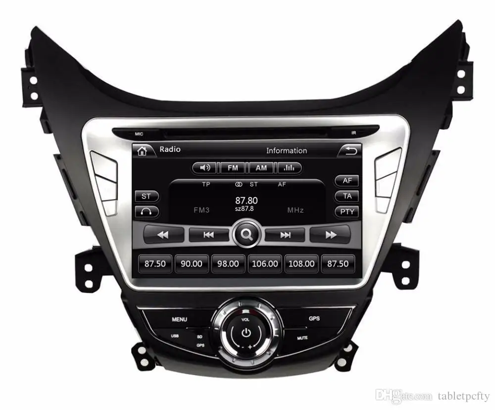 Автомобильный DVD-плеер с сенсорным экраном для Hyundai Elantra/Avante/I35 2011 2012 2013 |