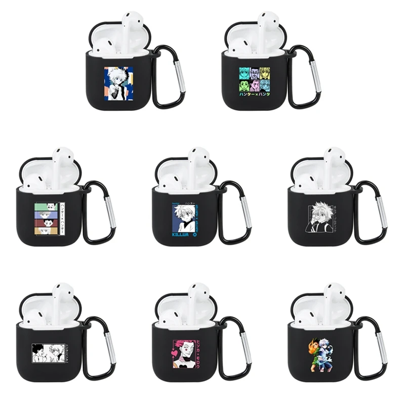1 шт. чехол для наушников с аниме HunterXHunter силикагелевый Airpod 2/1 Airpods мультяшный (без