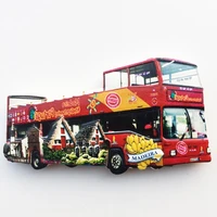qiqipp madeira creative open bus tourist souvenirs magnetic fridge stickers resin crafts decorating handgifts