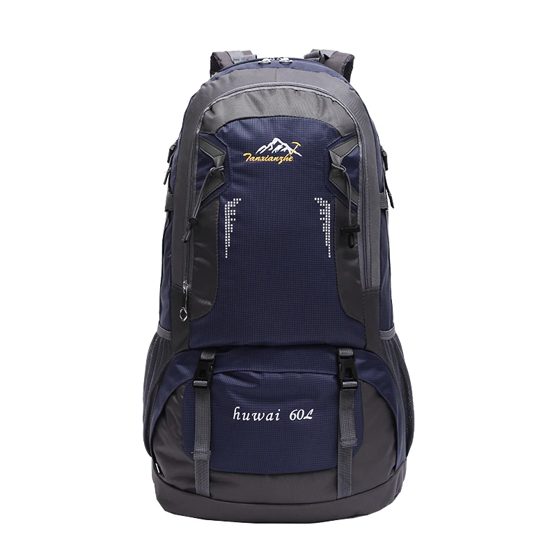 dark blue 60L многофункциональные сумки для кемпинга, прочный рюкзак для альпинизма, мужской женский рюкзак для путешествий, альпинизма, спортивная сумка - Цвет: dark blue
