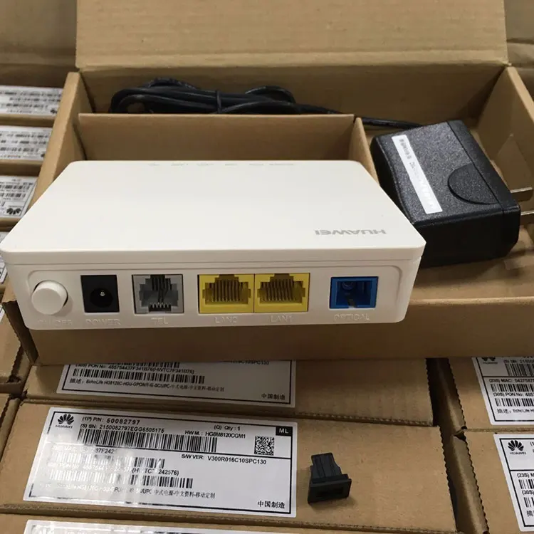Оригинальный HW HG120C 1GE + 1FE 1Voice GPON ONU ONT со стеклянным модемом сетевой маршрутизатор