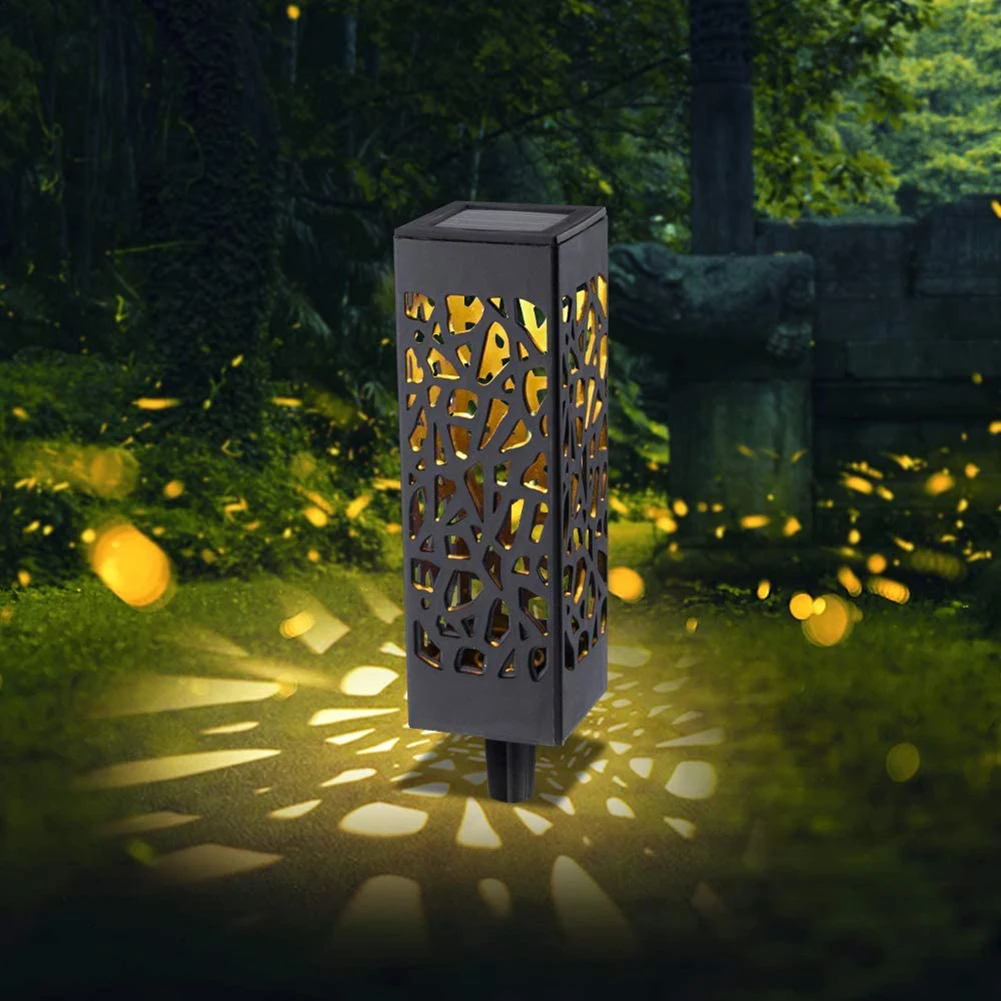 

LED Solar Light Waterproof Hollow Lamp Outdoor Garden Lawn Stakes Light Light-Controll Induction Lamp for Home Courtyard Decorat