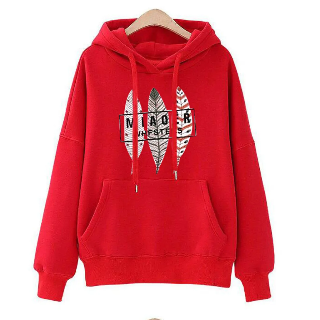 2019 Повседневное Для женщин уличном японском стиле однотонные толстовки с