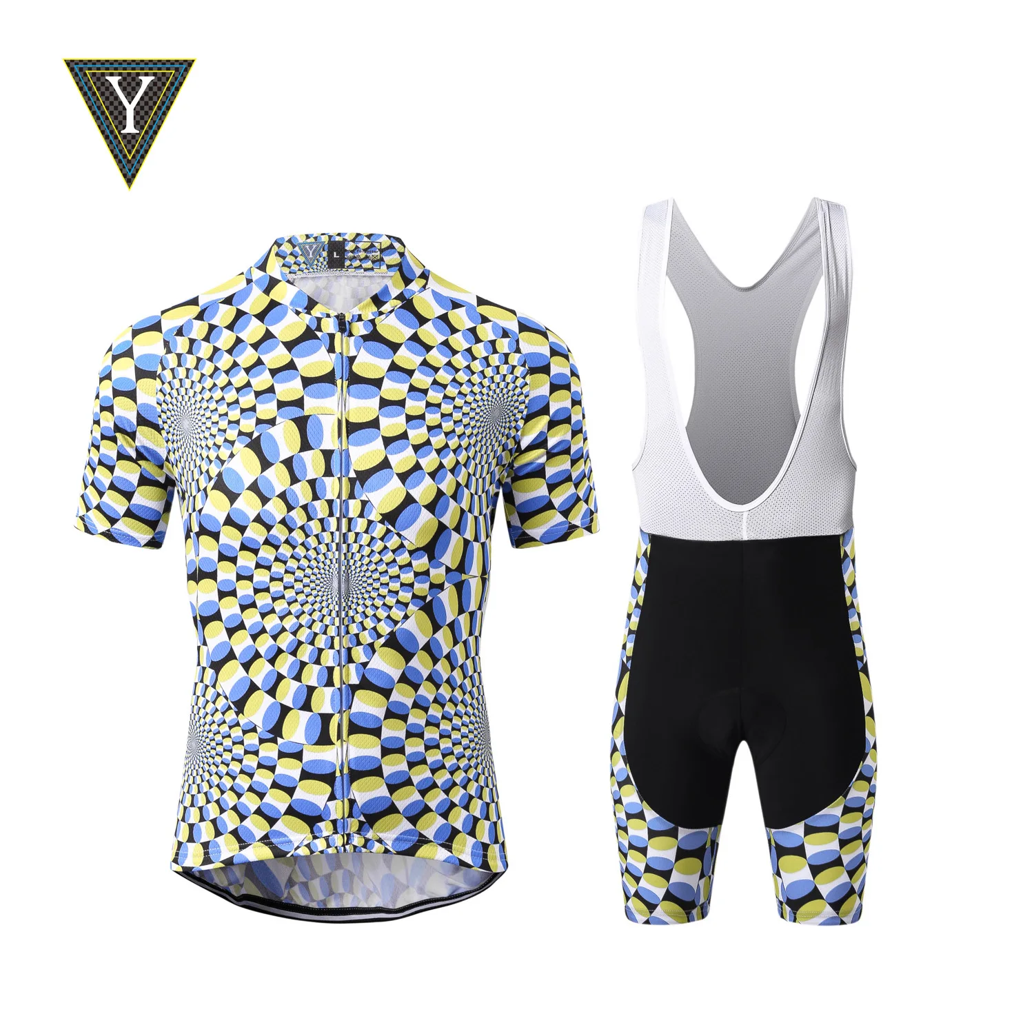 Лето 2019 Мужская одежда велосипедные костюмы шорты с коротким рукавом Мужские