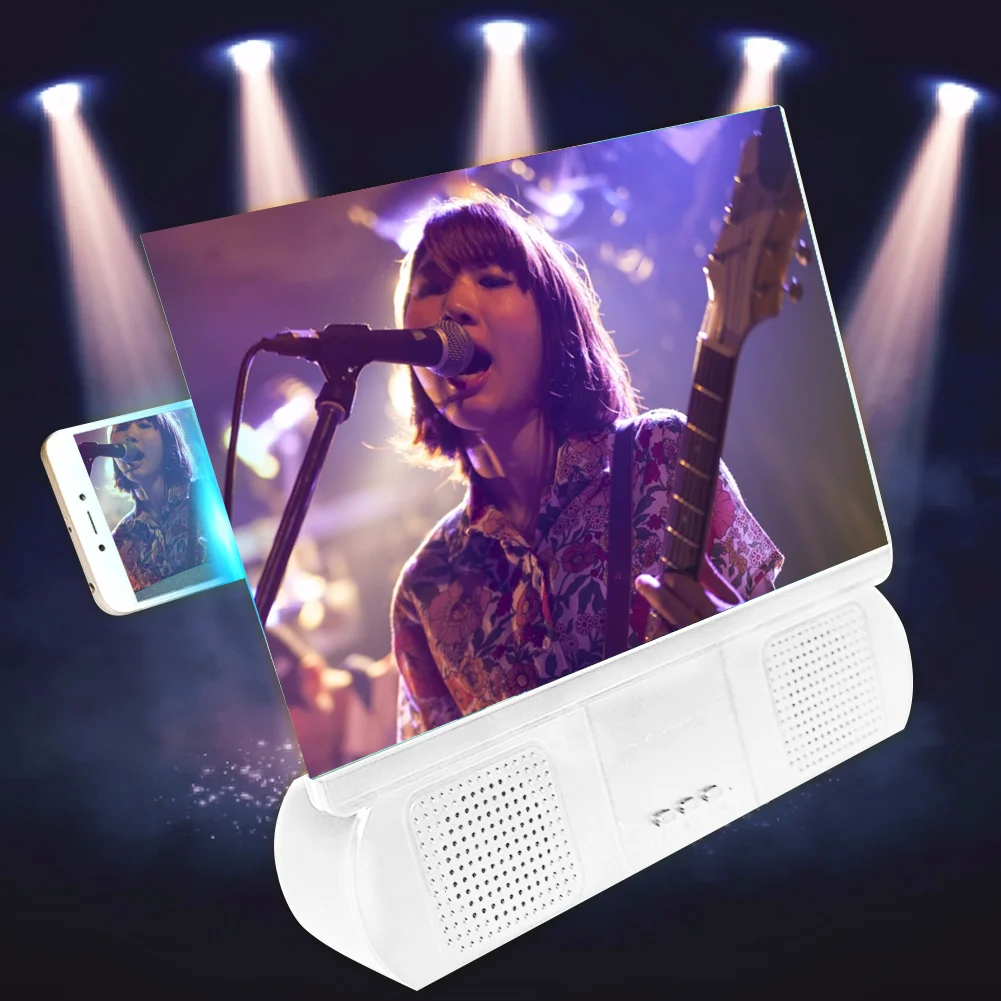 12-дюймовый мобильный увеличитель для экрана телефона Модный 3D видео экран