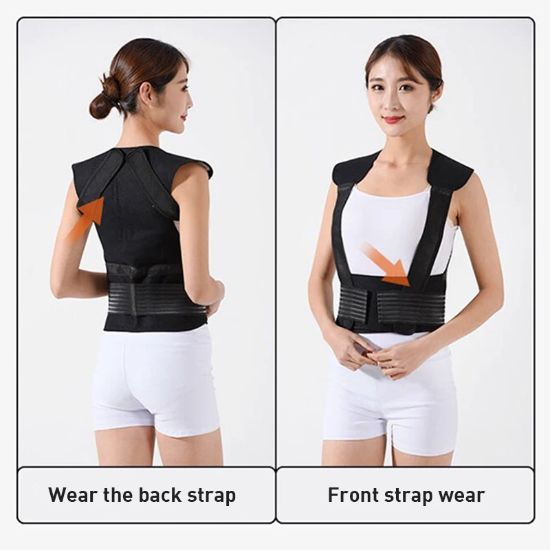 

Adjustable Posture Corrector Low Back Support Shoulder Brace Belt Magnetic Back Support Relieve Pain Muscles