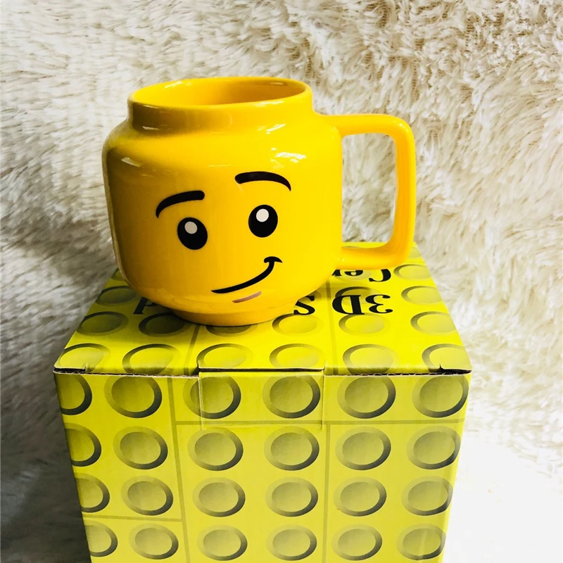 

250mL Cartoon Smiling Face Coffee Mug Cute Eco-Friendly Milktea Water Mugs For Home School Office Drinkware Cup Girl Boy Gift