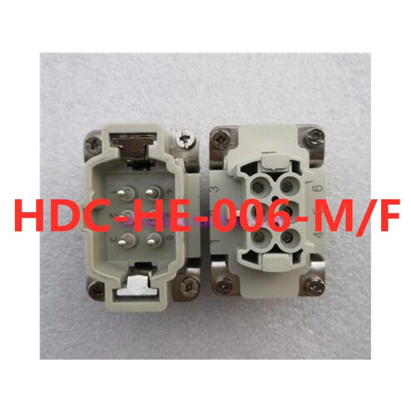 Tomada de Aviação Pces Pinos Núcleo Fêmea Hdc-he-006f Hdc-he-006-m 16a – 500 v Conector Resistente He-006-f He-006-m 5 6