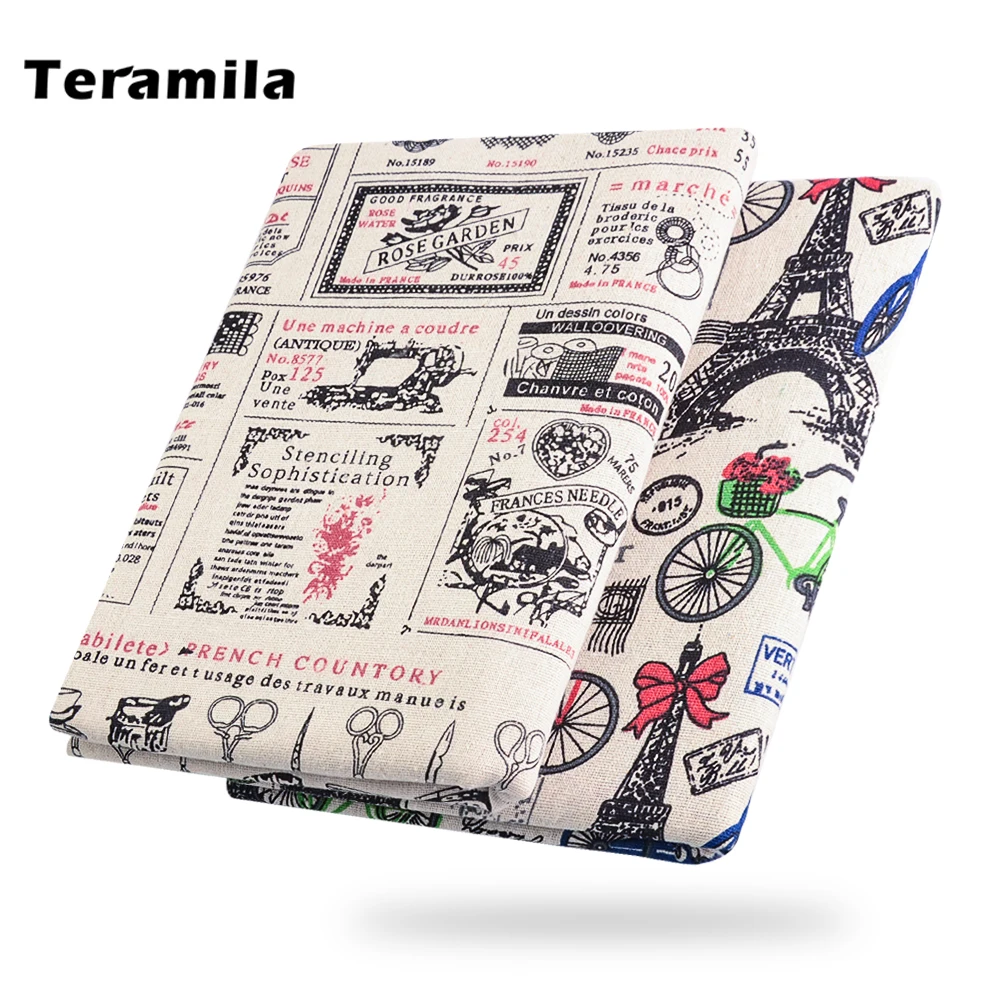 Вышивание Материал tissu мультфильм рисунок скатерти Подушка сумка Шторы teramila