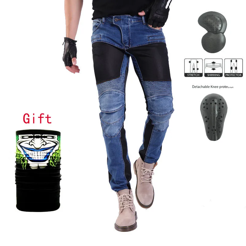 Новинка 2020 мотоциклетные брюки 719 мужские джинсы защитное снаряжение для езды на
