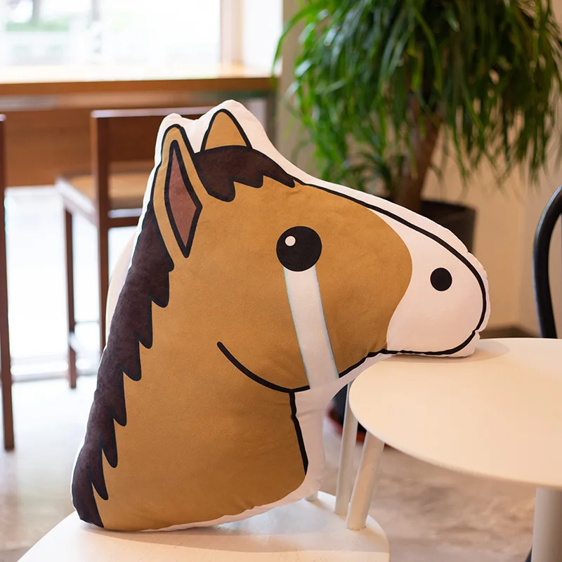 

Stuffed Toys Anime horse Free shipping pillow spoof expression horse plush toy doll boys and girls creative gift