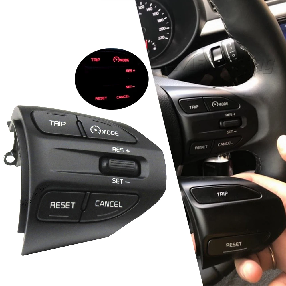 

Steering Wheel Buttons For Kia RIO 2018-2021 X-LINE K2 RIO 4 Cruise Control Remote Volume Car Switches