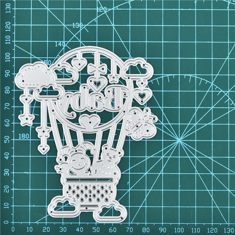 Eastshape медвежонок в воздушном шаре металлические режущие штампы для рукоделия