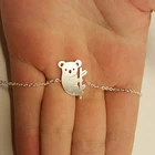 Женские браслеты из нержавеющей стали с медведем коала