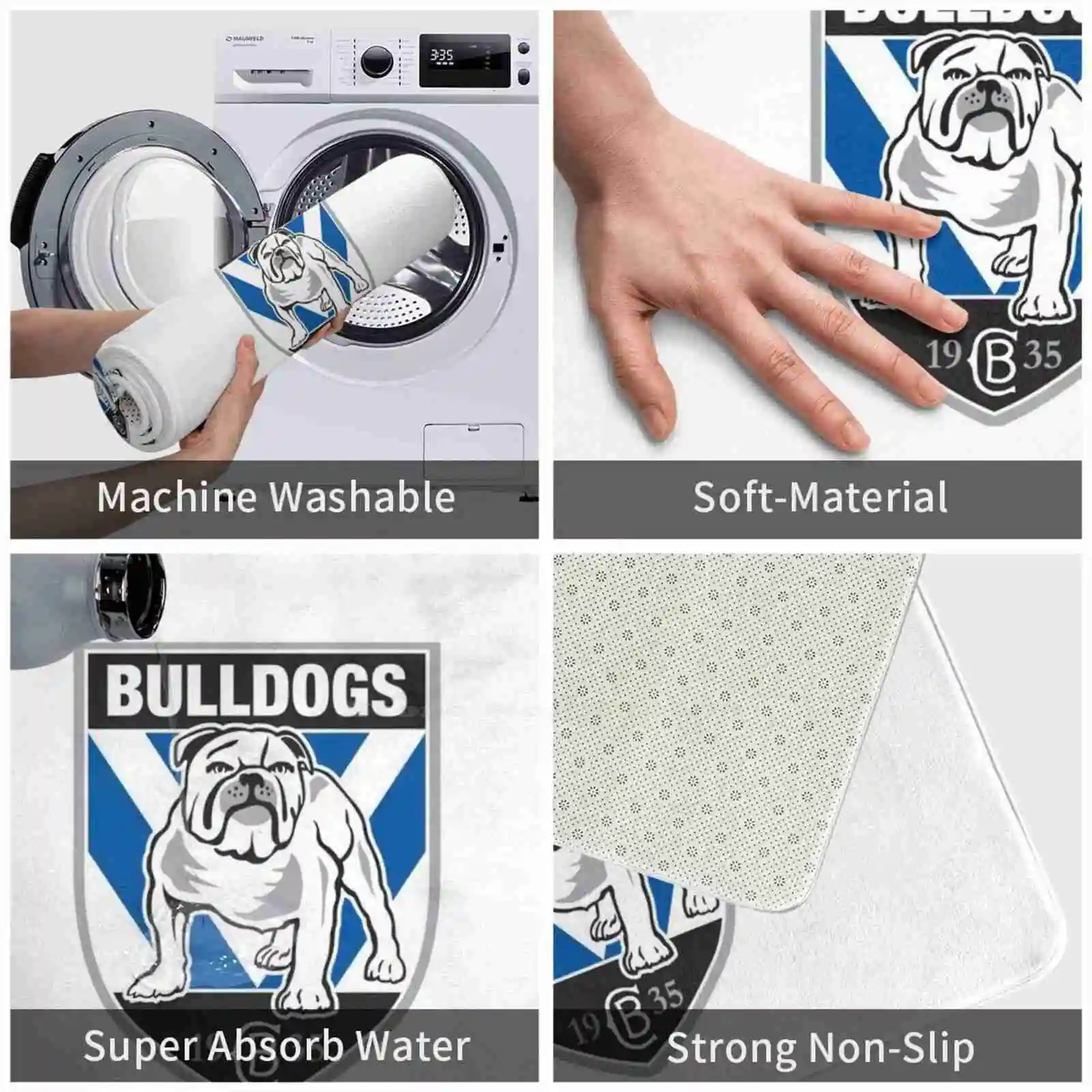 Мягкая подкладка для ног товары комнаты ковер бульдогов | Дом и сад