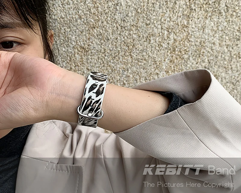 Kebitt, женский кожаный ремешок для Apple Watch, 42 мм, 38 мм, 40 мм, 44 мм, Цветной ремень, Леопардовый принт, полосы iWatch, серия 5, 4, 3, 2, 1
