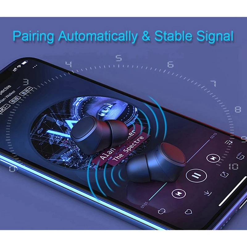 T1X Bluetooth V5.0 наушники мини беспроводные стерео Ipx6 водонепроницаемые с
