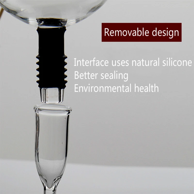Креативный съемный бокал для красного вина винный 2-в-1 высокое боросиликатное