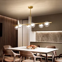 nordic wrought iron chandelier postmodern electroplating bronze geometric line pendant lamp bedroom dining room suspension light