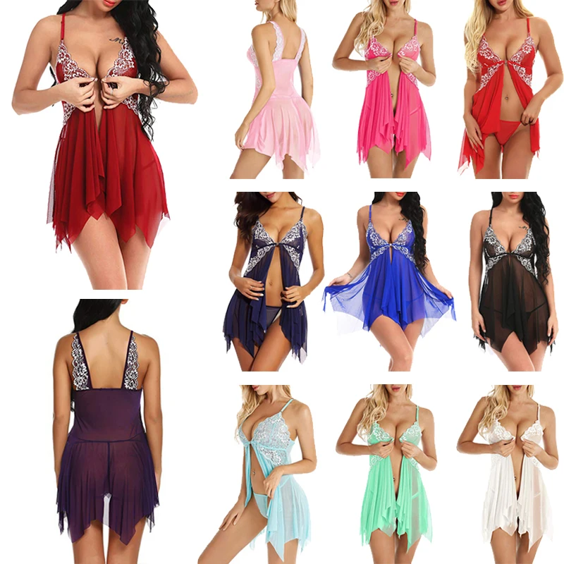 Новинка 2019 пижама Camisola сексуальное нижнее белье эротическое сексуальная черная