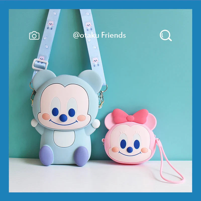 Модная 3D сумка-мессенджер с мультипликационным принтом маленькая сумка на плечо