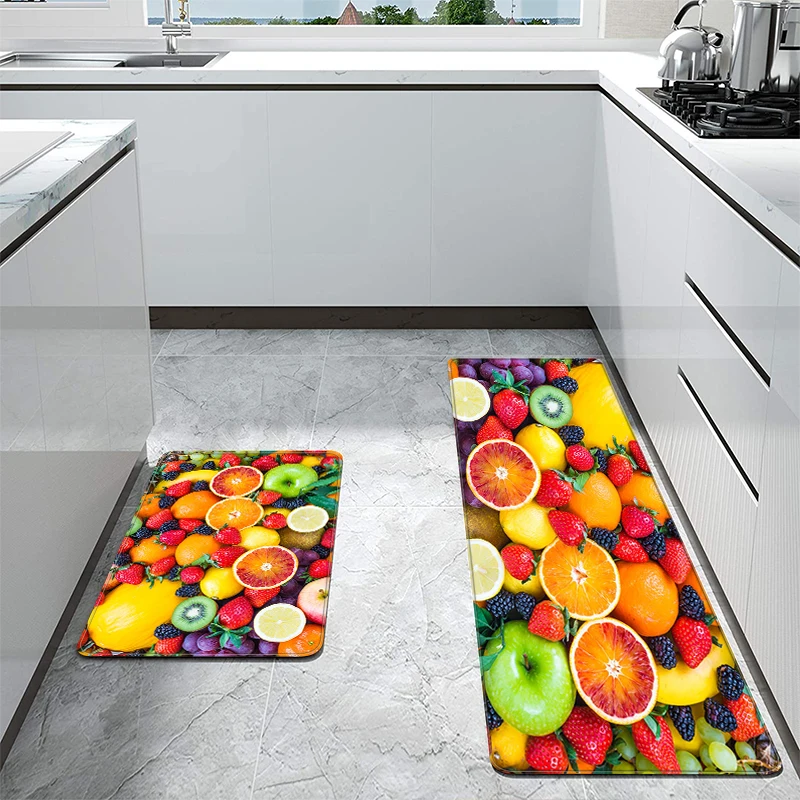 Коврик Apple с рисунком для прихожей кухни входа хлопковые ковры фланелевый