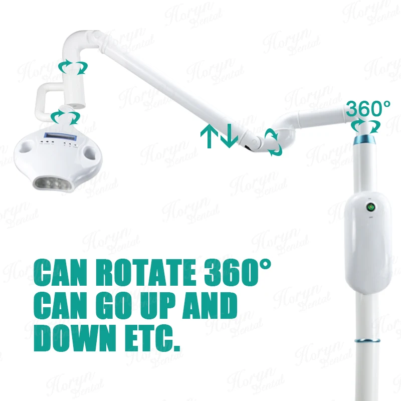 Вращающаяся Портативная Лазерная Светодиодная лампа на руку для отбеливания