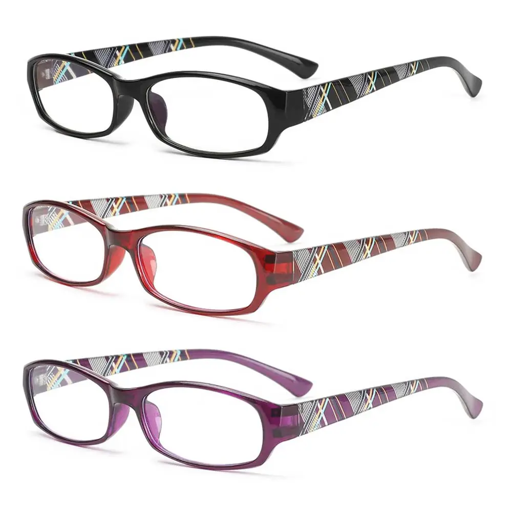 

2021 New Vintage Stripe Print Anti Blue Light Reading Glasses Ultralight Classic Computer Vision Care Presbyopia Eyeglasses