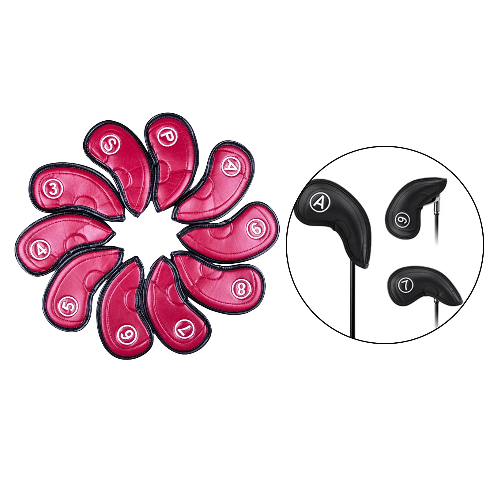 10 шт крышка головного убора для гольфа из искусственной кожи на танкетке и железа