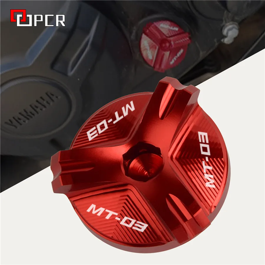 

С логотипом mt-03 Крышка Масляного наполнителя заглушка двигателя винтовая крышка для YAMAHA MT03 mt 03 2016 2017 2018 2019 2020