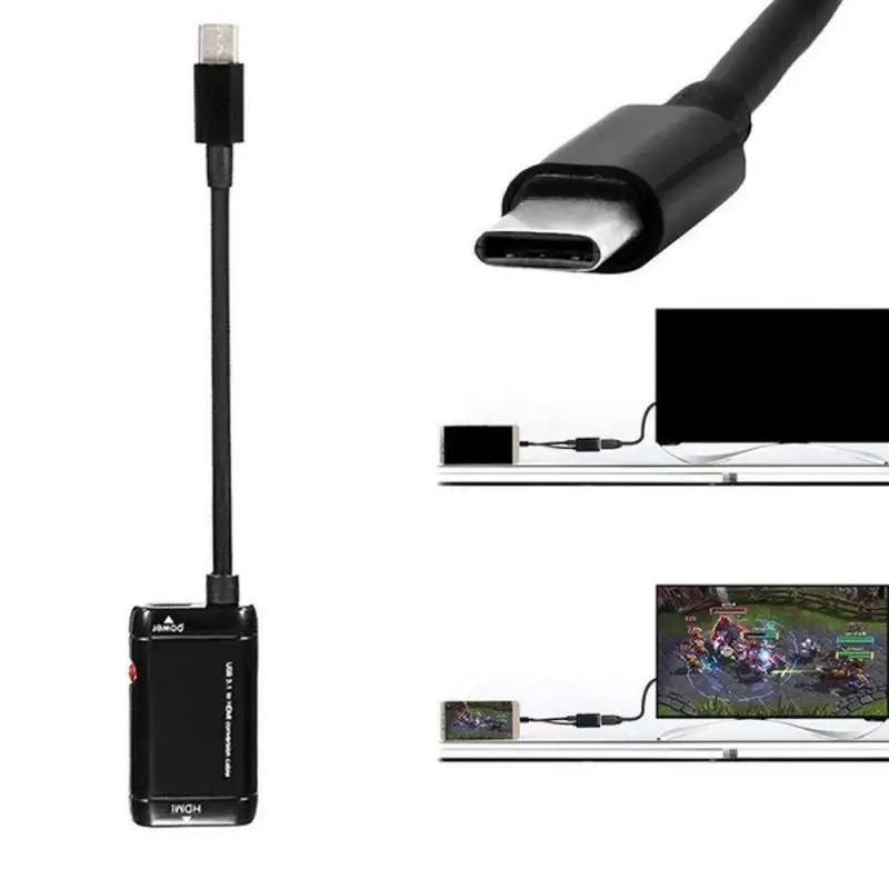Новый профессиональный многофункциональный USB C Type к HDMI адаптер 3 1 кабель для MHL