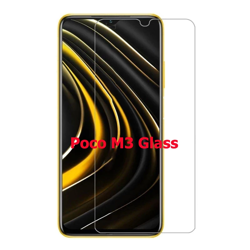 Защитное стекло закаленное для Xiaomi POCO M3 | Мобильные телефоны и аксессуары
