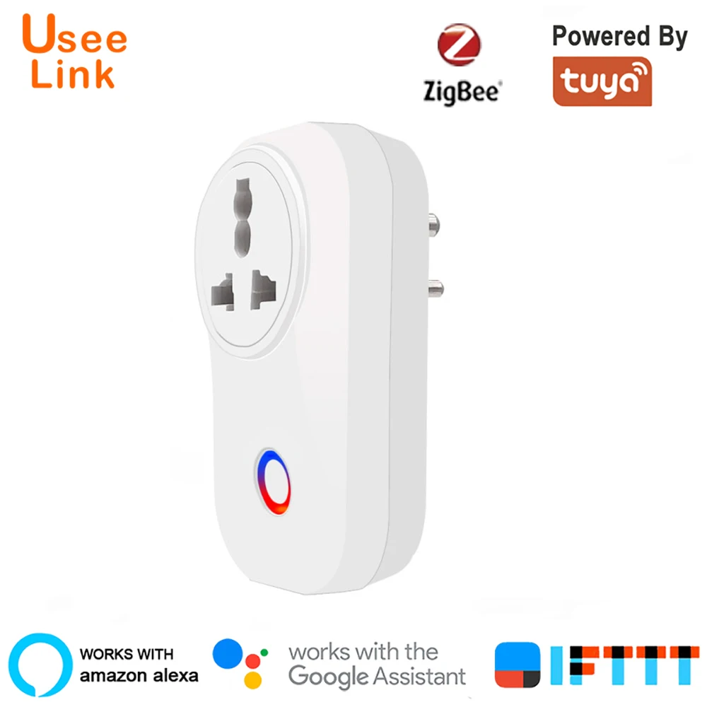 Умная розетка Usee Link Zigbee 10 а/16 А работает с Alexa Google Home Mini IFTTT|Умные розетки| |