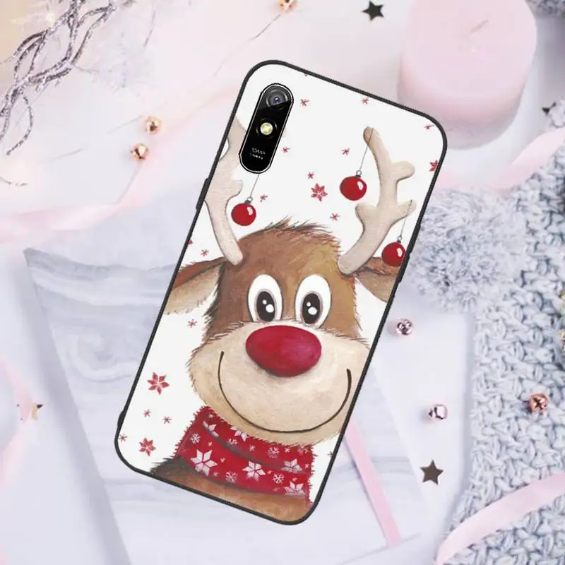 

gifts elk snow Phone Case For Xiaomi Redmi note 7 8 9 pro 8T 9A 9S Mi Note 10 Lite pro