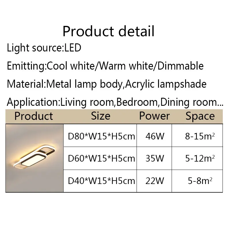 

Home Modern Ceiling Light Indoor 110v 220v Ceiling Lamp For Living Room Bedroom Dining Room Aisle Corridor Lamp LED Luminaires